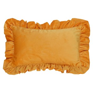 REGALWOVEN Scalloped Trim Outdoor Throw Pillow Covers for Sofa Living Room Home Decor 1 Pc - 1 of 4