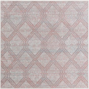 Unique Loom Kamala Washable Collection Area Rug - Modern Trellis - 1 of 4