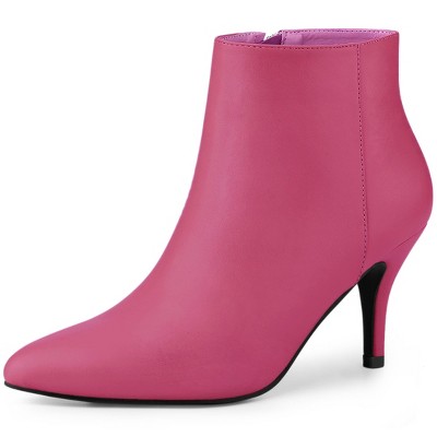 Hot pink sale bootie heels