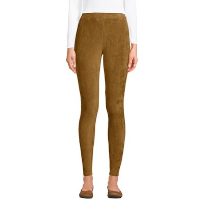 Lands' End Women's Sport Knit High Rise Corduroy Leggings