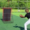 VEVOR Baseball And Softball Rebounder Net, 3.5 x 4.5 ft 2-in-1 Switch Hitter Pitch Trainer, PitchBack Baseball Pitching Return Trainer Nest - 2 of 4