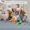 Rugs for Living Room Border Area Rug Non Slip Durable Floor Washable Carpet for High Traffic Areas Indoor Rug for Kitchen Kids Playroom - 4 of 4
