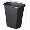 Sterilite Kitchen Ultra Plastic Wastebasket Storage Trash Bin Can Container - 2 of 4