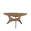 NicBex Set of 1 or 2 Unique Triangle Side Tables 21" or 40"W Wood Veneer Top, Cottage Style for Small Spaces - 3 of 4