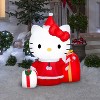 Gemmy Christmas Airblown Inflatable Hello Kitty w/Presents Scene , 4 ft Tall, White - 2 of 4