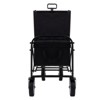 FURNIinspire Outdoor Serving Carts Minimeetall Extention ExCollapsible Foldable Wagon Cart Beach Wagon Heavy Duty Cart, Black, 25.98"*17.32"*37.4" - 4 of 4