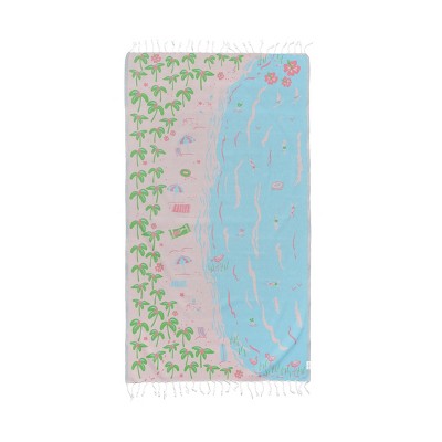 Oversized 37" x 71" Preppy Turkish Beach Towel by Ramus & Co