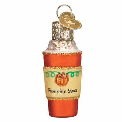 Old World Christmas 2.0 Inch Mini Pumpkin Spice Latte Gumdrops Collection Fall Drink Tree Ornaments