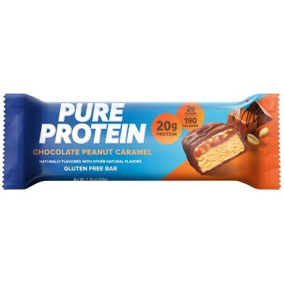 Pure Protein 20g Protein Bar - Chocolate Peanut Caramel - 12ct_0