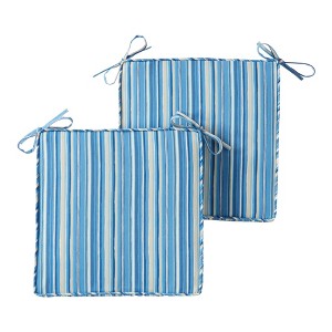 18in Square Outdoor Chair Pad (2-Pack) - 1 of 4