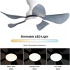 29 Inch Modern Low Profile Ceiling Fans With Lights and Remote Control 6 Speeds Flush Mount Ceiling Fan for Bedroom Kitchen Dining Room - 2 of 4
