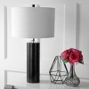 JONATHAN Y 27" Marble/Crystal Brooks Table Lamp (Includes LED Light Bulb) Black: Linen Shade, Brass Base, UL Listed - 3 of 4
