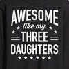 Men's - Instant Message - Awesome Like My 3 Daughters Long Sleeve Graphic T-Shirt - 2 of 4