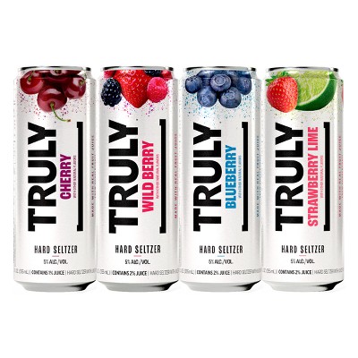 Truly Hard Seltzer Berry Mix Pack - 12pk/12 fl oz Slim Cans