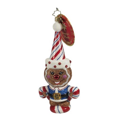 Christopher Radko 7.5" A Sweet Treat Ornament Gingerbread Peppermint  -  Tree Ornaments