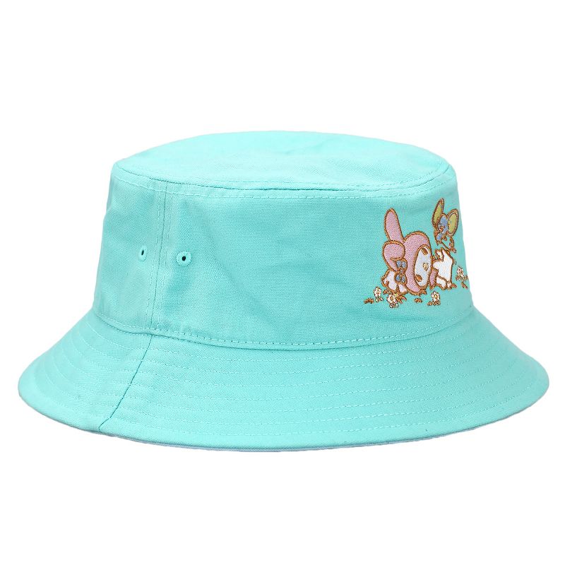 Hello Kitty My Melody Sanrio Embroidered Canvas Bucket Hat For Women, 2 of 6