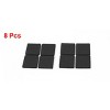 Unique Bargains EVA Square Self-Stick Non-Slip Anti-Scratch Floor Glide Furniture Pads Black 1.5" x 1.5" x 0.16" 8 Pcs - 4 of 4
