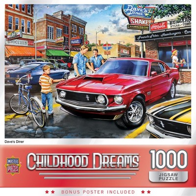 Masterpieces Childhood Dreams Dave's Diner 1000pc Jigsaw Puzzle