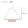 Unique Bargains Triangle Hollow Open Bezel Linking Ring for Jewelry Making 50 Pcs - 2 of 4