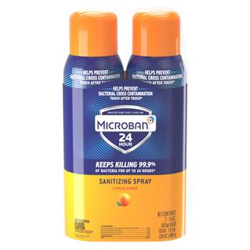 Microban Professional 30120 Citrus Scented Bathroom Cleaner / Disinfectant  Spray 32 fl. oz.