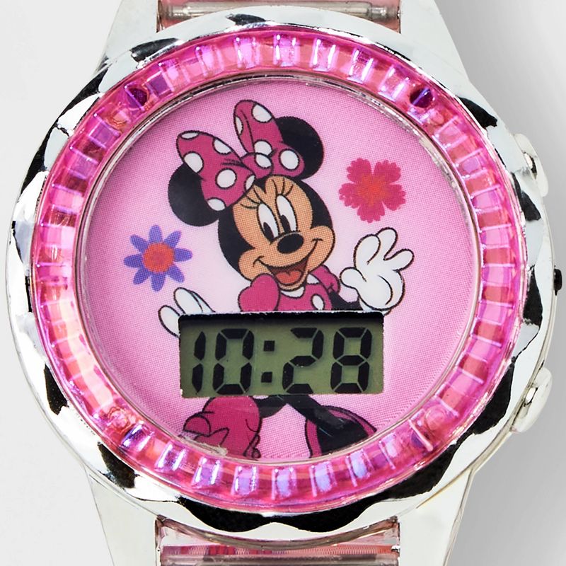 Girls&#39; Minnie Mouse LCD Watch - Pink, 4 of 6