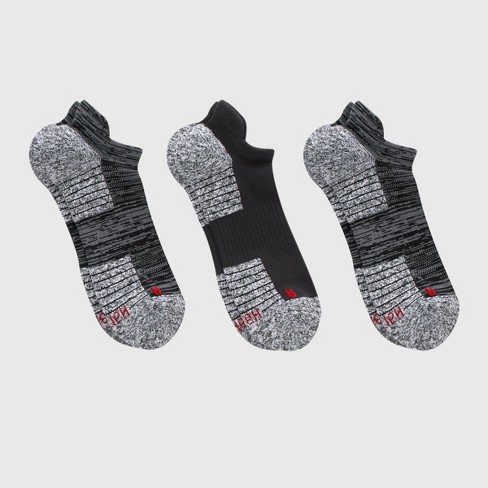 Hanes Premium Men's Nylon Performance Heel Shield Low Cut Socks 3pk - 6-10  : Target