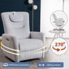 CAVINAS Power Recliner Chair with Swivel & Rocker, Heavy Duty Motion Mechanism, Lumbar & Neck Support Pillow, USB/Type-C Charging Ports - 2 of 4