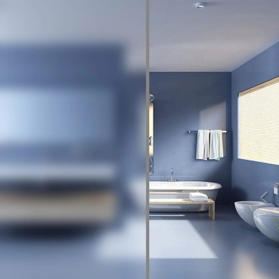 VidaXL Pure Frosted Privacy Window Film Milk Glass Adhesive 3 ft.x328.1 ft.