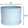 Bloem Mathers Round Resin Planter Pot Indoor and Outdoor Gardening - 2 of 4