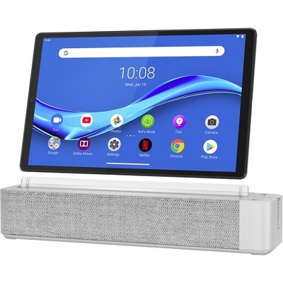 Lenovo Smart Tab M10 TB-X606FA ZA6M0007US Tablet - 10.3" WUXGA - 4 GB RAM - 128 GB Storage - Android 9.0 Pie - Platinum Gray - MediaTek Helio P22T SoC