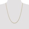 Black Bow Jewelry 1.5mm 10k Yellow Gold Solid Diamond Cut Wheat Chain Necklace - 2 of 4