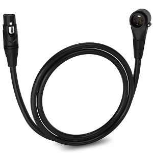 LyxPro Right Angle Male-to-Female XLR Microphone Cable - 1 of 4