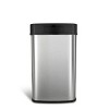 Nine Stars 13gal Motion Sensor Rectangular Shape Stainless Steel Trash Can - image 4 of 4