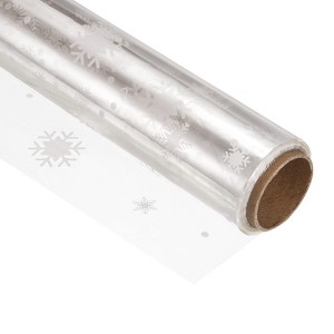 Unique Bargains Wrapping Paper Film Wrapper Snow for Flowers Baskets Gifts Wrap - 1 of 4