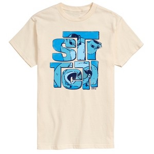 Men's - Lilo and Stitch - Stitch Stack Short Sleeve Graphic T-Shirt - 1 of 3