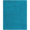 Unique Loom Solid Shag Solid Indoor Woven Area Rug - 2 of 4
