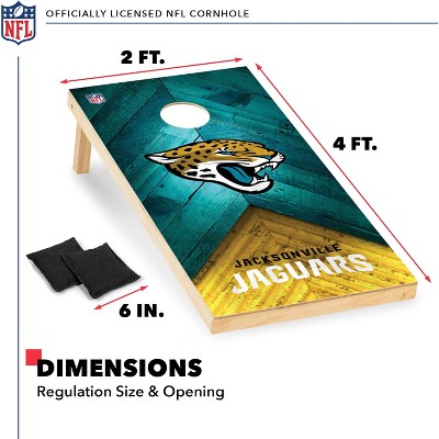 Jacksonville Jaguars 2'x4' Wood Cornhole Set with Bean Bags