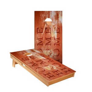 Skip's Garage | Home Antlers Rusty Sign Cornhole Boards - ACA Star Series - 1 of 3