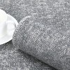 Washable Solid Jacquard Area Rug - Non-Slip Foldable Low Pile Carpet for Bedroom, Living Room, Nursery, Contemporary Throw Rug - 3 of 4