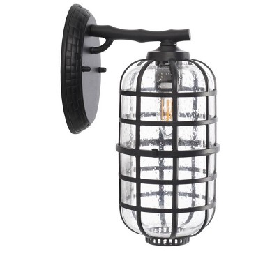 Rigel Black Direct Wired Electric Outdoor Wall Sconce Set