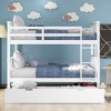 Full over Full Bunk Bed with Twin Size Trundle and Ladder – ModernLuxe - 2 of 4