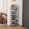 10-Tier Shoe Rack Large Capacity for 25-30 Pairs of Shoe Storage Rack - 3 of 4