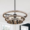 Bella Depot Wood Pendant Light Adjustable Chandelier Flush Mount ceiling Lighting - 2 of 4