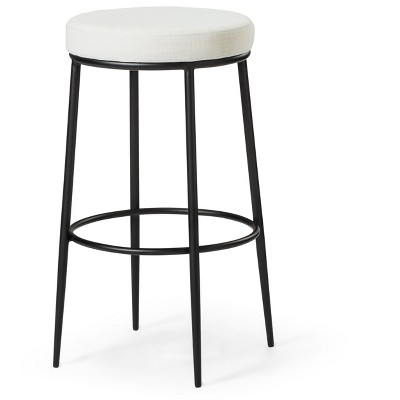 Maven Lane Stella Backless Fabric Bar Height Bar Stool
