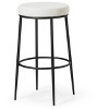 Maven Lane Stella Backless Fabric Bar Height Bar Stool - 2 of 4