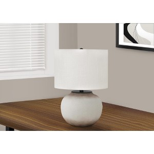 Monarch Specialties Lighting 21inchH Table Lamp Cream Ceramic Ivory / Cream Shade Modern - 1 of 4