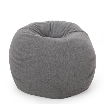 Madison Faux Suede Beanbag 5' - Christopher Knight Home : Target