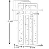 Progress Lighting Boxwood 1-Light Outdoor Wall Lantern in Antique Bronze with Clear Seeded Glass Shade - image 3 of 4