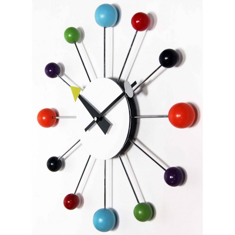 15" Orb Spoke Retro Wall Clock - Infinity Instruments, 4 of 8
