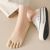 Anna-Kaci Women's Mesh Toe Socks with Non-Slip Silicone Heel Grip Ultra Low Cut Breathable No Show Sock 3-Pack - 2 of 4